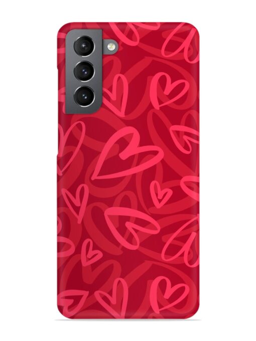 Seamless Romantic Pattern Snap Case for Samsung Galaxy S21 Fe (5G) Zapvi