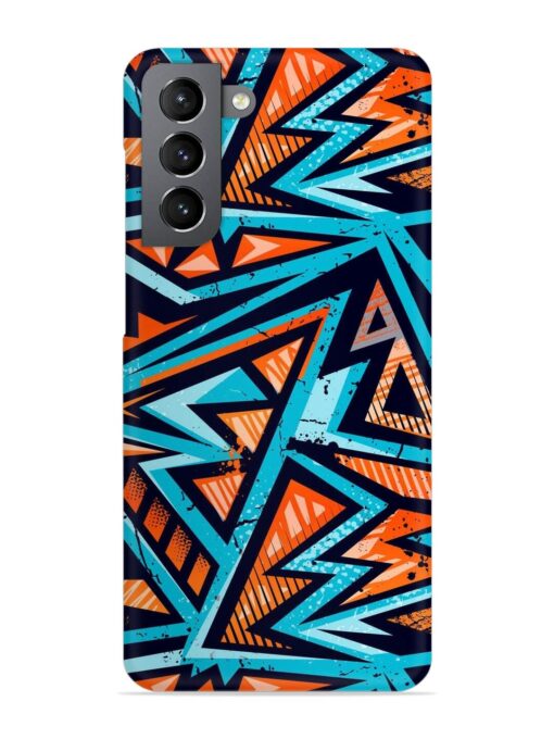 Abstract Seamless Grunge Snap Case for Samsung Galaxy S21 Fe (5G) Zapvi