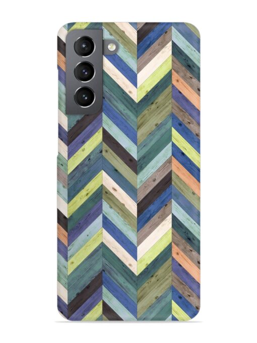 Chevron Random Color Snap Case for Samsung Galaxy S21 Fe (5G) Zapvi