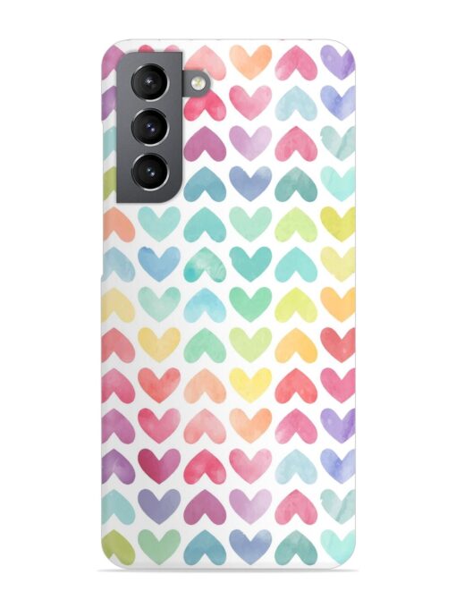 Seamless Colorful Watercolor Snap Case for Samsung Galaxy S21 Fe (5G) Zapvi