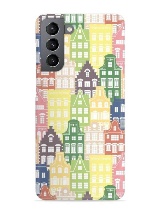 Seamless Shapes Pattern Snap Case for Samsung Galaxy S21 Fe (5G) Zapvi