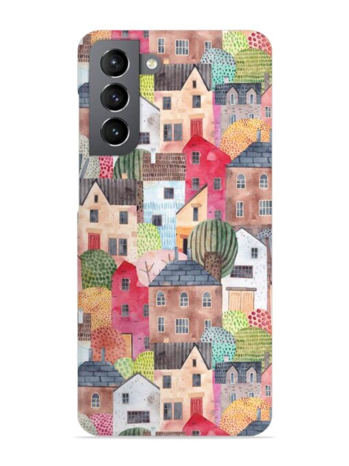 Abstract Seamless Pattern Snap Case for Samsung Galaxy S21 Fe (5G) Zapvi