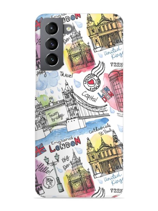 Vector London Landmark Snap Case for Samsung Galaxy S21 Fe (5G) Zapvi