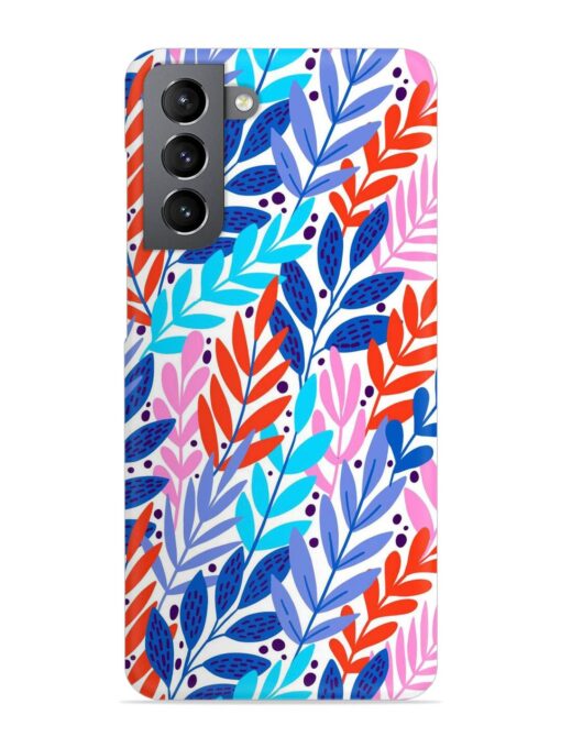 Bright Floral Tropical Snap Case for Samsung Galaxy S21 Fe (5G) Zapvi