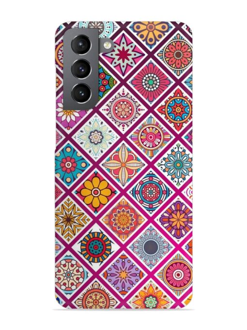 Seamless Tile Pattern Snap Case for Samsung Galaxy S21 Fe (5G) Zapvi