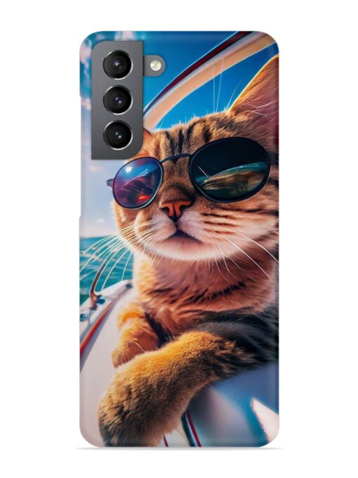 Cat In Style Snap Case for Samsung Galaxy S21 Fe (5G) Zapvi