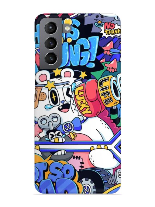 Universal Doodle Snap Case for Samsung Galaxy S21 Fe (5G) Zapvi