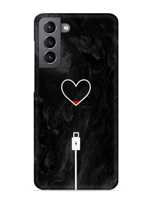 Heart Charging Vector Snap Case for Samsung Galaxy S21 Fe (5G) Zapvi