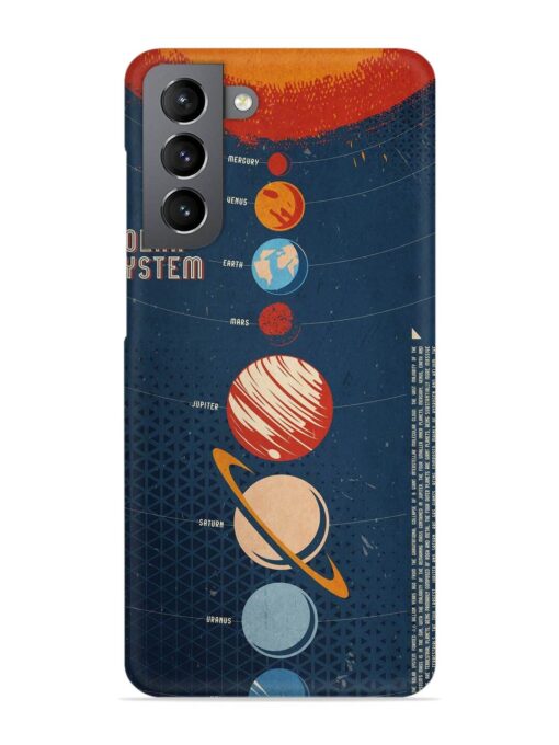 Solar System Vector Snap Case for Samsung Galaxy S21 Fe (5G) Zapvi