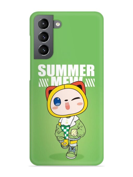 Summer Mew Snap Case for Samsung Galaxy S21 Fe (5G) Zapvi