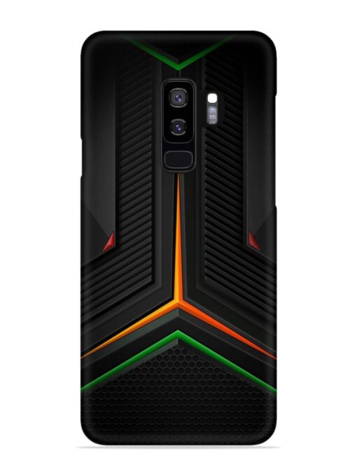 Orange Triangle Light Snap Case for Samsung Galaxy S9 Plus Zapvi