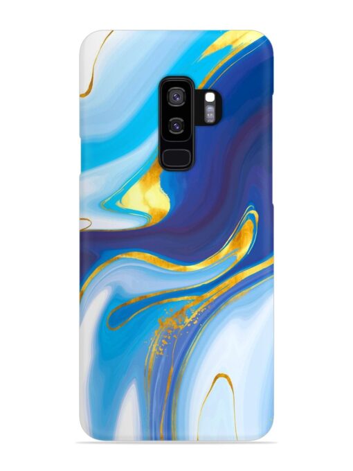 Watercolor Background With Golden Foil Snap Case for Samsung Galaxy S9 Plus Zapvi