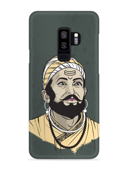 Shivaji Maharaj Vector Art Snap Case for Samsung Galaxy S9 Plus Zapvi