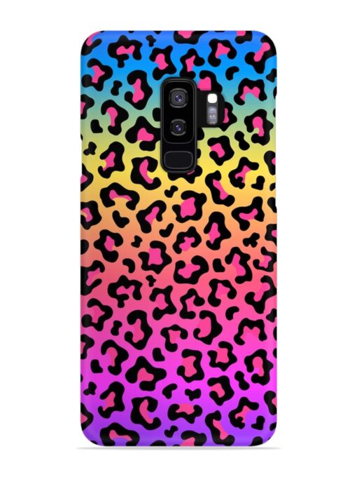 Neon Rainbow Colored Snap Case for Samsung Galaxy S9 Plus Zapvi