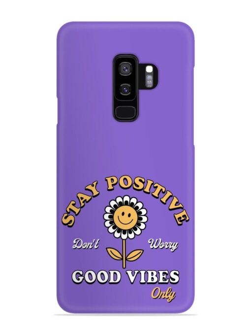 Retro Positive Flower Snap Case for Samsung Galaxy S9 Plus Zapvi