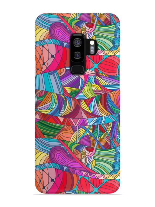 Seamless Patterns Hand Drawn Snap Case for Samsung Galaxy S9 Plus Zapvi