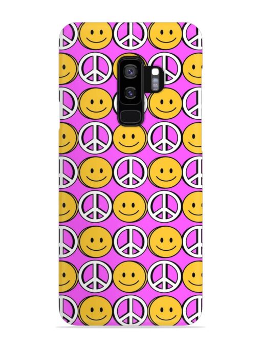 Smiley Face Peace Snap Case for Samsung Galaxy S9 Plus Zapvi