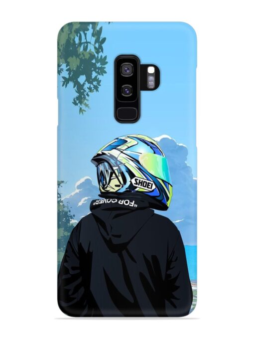 Rider With Helmet Snap Case for Samsung Galaxy S9 Plus Zapvi