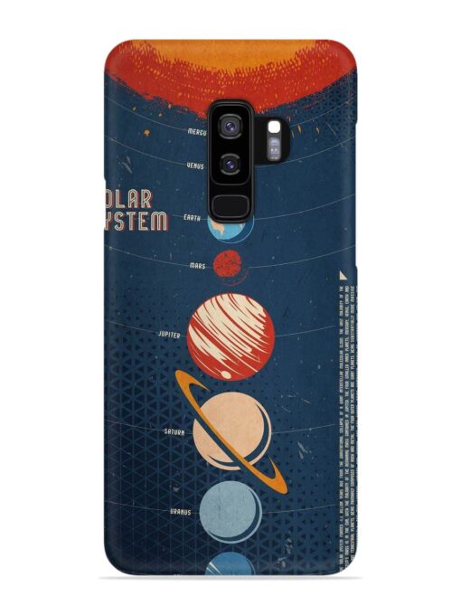 Solar System Vector Snap Case for Samsung Galaxy S9 Plus Zapvi