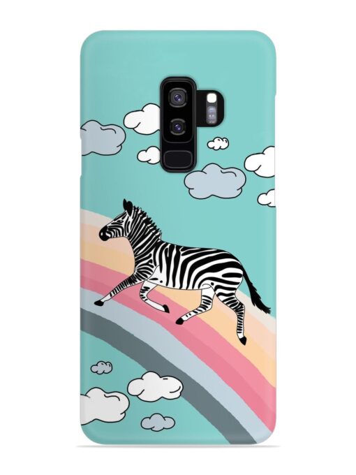 Running Zebra Snap Case for Samsung Galaxy S9 Plus Zapvi