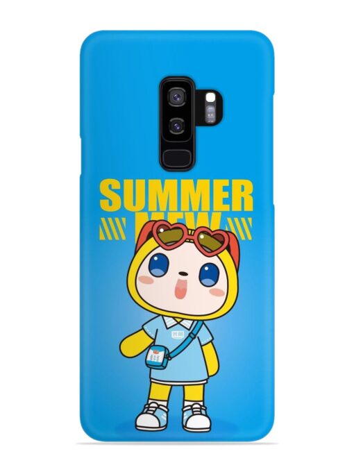 Summer Mew Cartoon Snap Case for Samsung Galaxy S9 Plus Zapvi