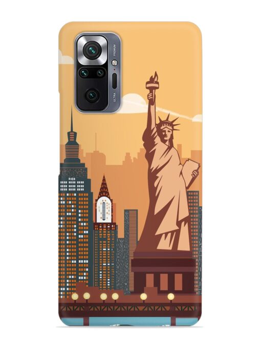 New York Statue Of Liberty Architectural Scenery Snap Case for Xiaomi Redmi Note 10 Pro Max Zapvi