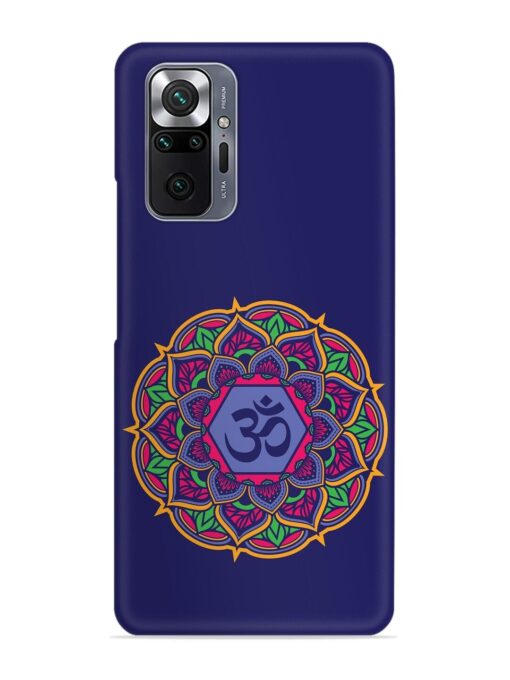 Om Mandala Art Blue Snap Case for Xiaomi Redmi Note 10 Pro Max Zapvi