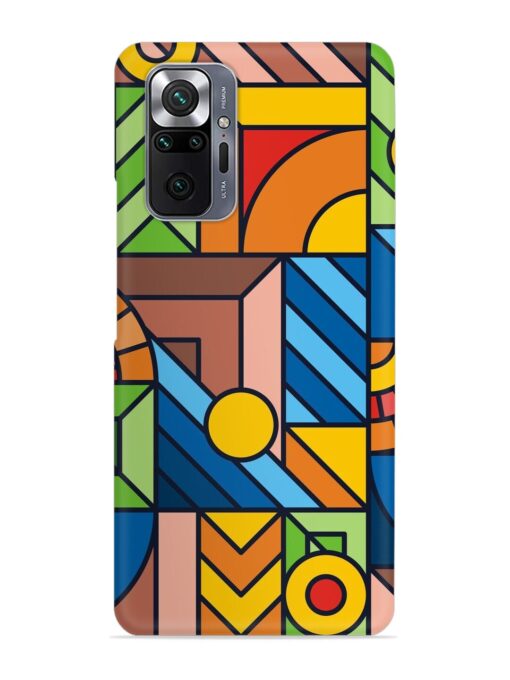 Colorful Geometric Snap Case for Xiaomi Redmi Note 10 Pro Max Zapvi