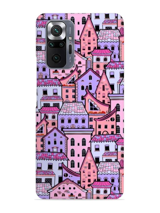 Seamless Pattern Houses Snap Case for Xiaomi Redmi Note 10 Pro Max Zapvi