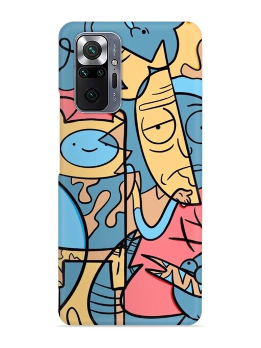 Silly Face Doodle Snap Case for Xiaomi Redmi Note 10 Pro Max Zapvi