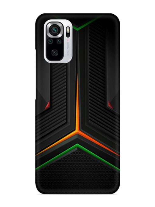 Orange Triangle Light Snap Case for Xiaomi Redmi Note 10S Zapvi