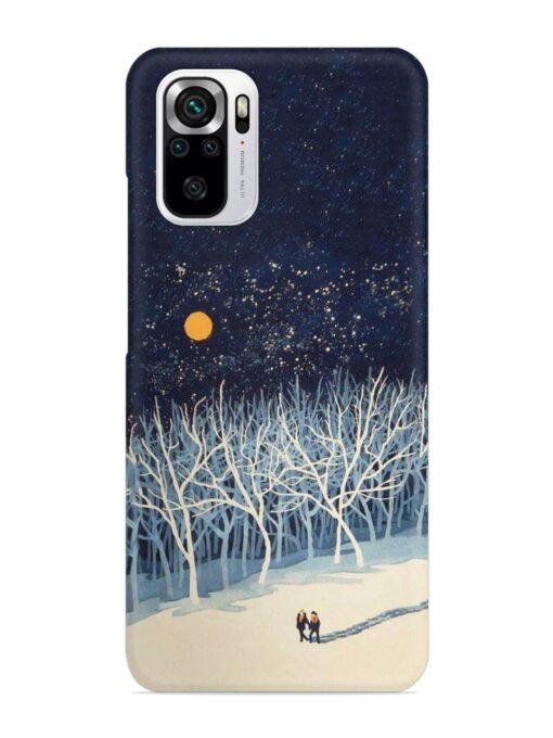 Full Moon Snowshoe Tour Snap Case for Xiaomi Redmi Note 10S Zapvi