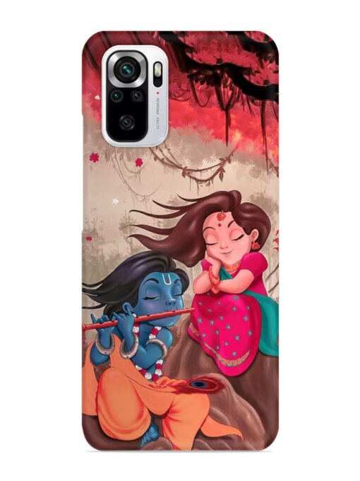 Radhe Krishna Water Art Snap Case for Xiaomi Redmi Note 10S Zapvi