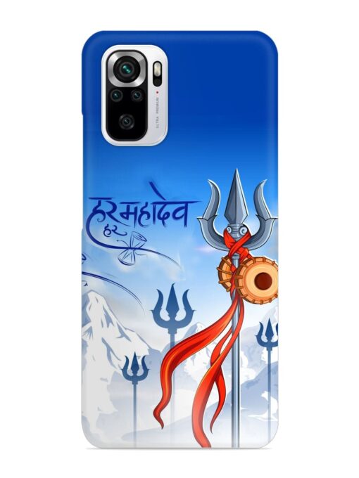 Har Har Mahadev Trishul Snap Case for Xiaomi Redmi Note 10S Zapvi