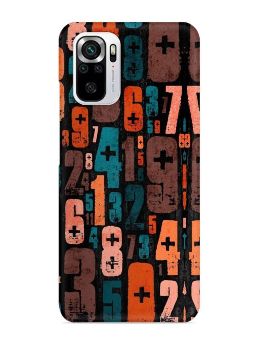 0 To 9 Art Snap Case for Xiaomi Redmi Note 10S Zapvi