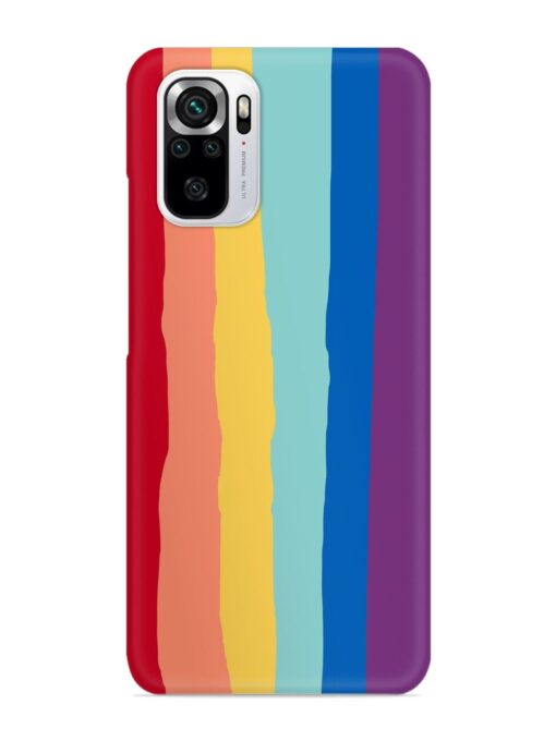 Rainbow Genuine Liquid Snap Case for Xiaomi Redmi Note 10S Zapvi