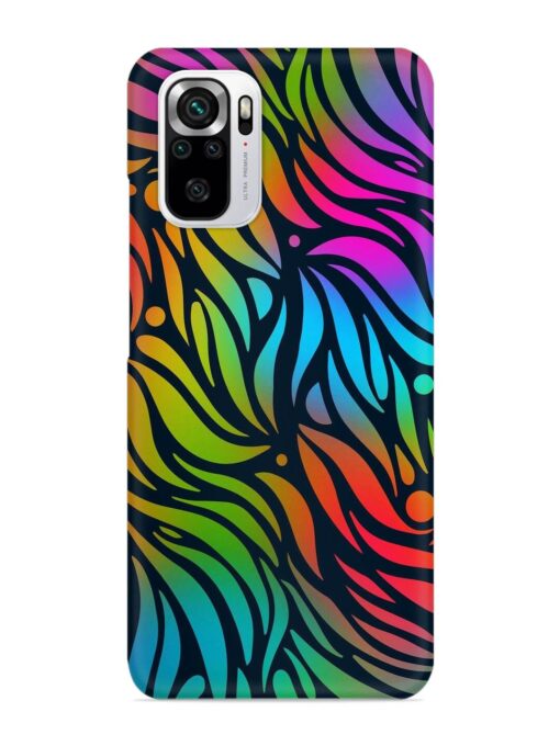 Abstract Leaf Design Snap Case for Xiaomi Redmi Note 10S Zapvi