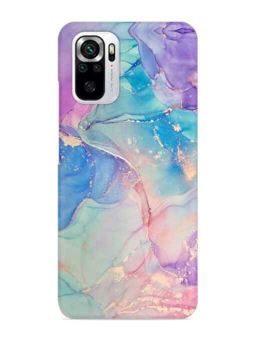 Alcohol Ink Colors Snap Case for Xiaomi Redmi Note 10S Zapvi