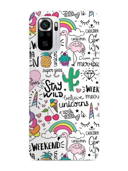 Unicorn Ice Cream Snap Case for Xiaomi Redmi Note 10S Zapvi