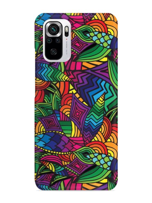 Abstract Multicolor Seamless Snap Case for Xiaomi Redmi Note 10S Zapvi