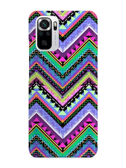 Tribal Aztec Print Snap Case for Xiaomi Redmi Note 10S Zapvi