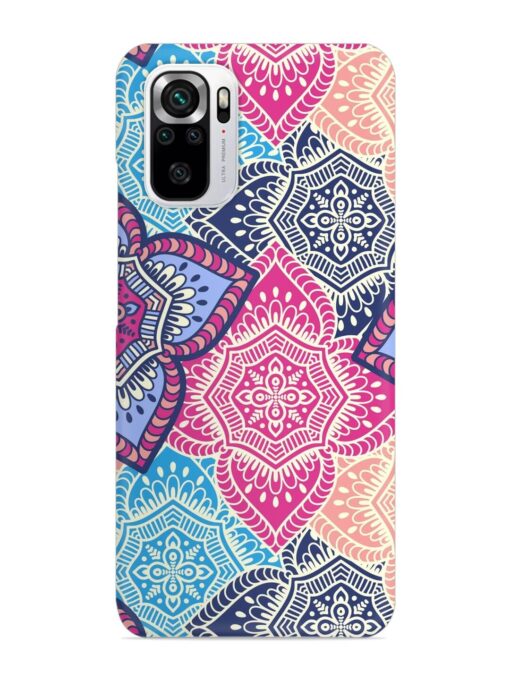 Ethnic Floral Seamless Snap Case for Xiaomi Redmi Note 10S Zapvi