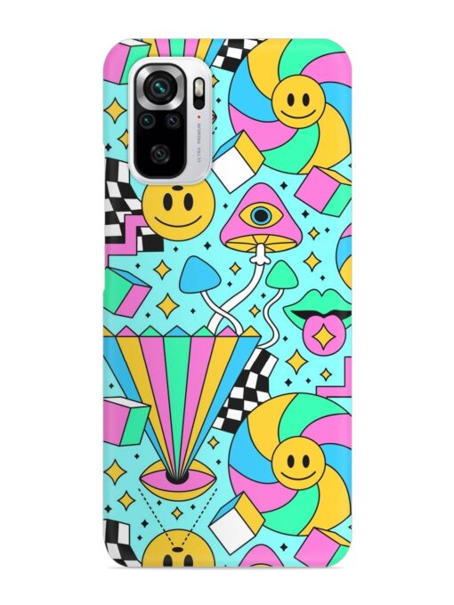 Trippy Rainbow 60S Snap Case for Xiaomi Redmi Note 10S Zapvi