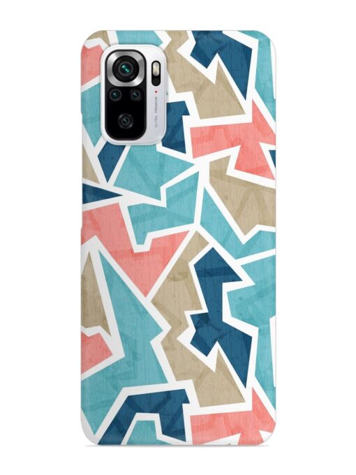 Vintage Geometric Triangle Snap Case for Xiaomi Redmi Note 10S Zapvi