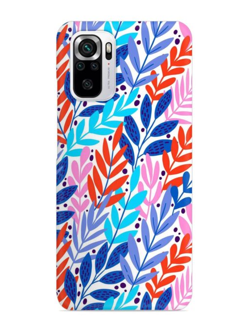 Bright Floral Tropical Snap Case for Xiaomi Redmi Note 10S Zapvi