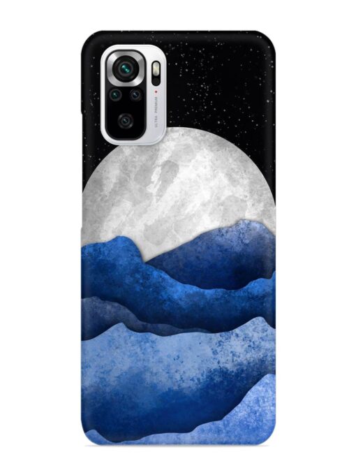 Full Moon Mountain Vector Snap Case for Xiaomi Redmi Note 10S Zapvi