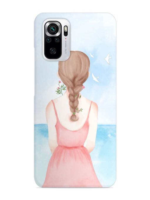 Watercolor Girl Vector Snap Case for Xiaomi Redmi Note 10S Zapvi