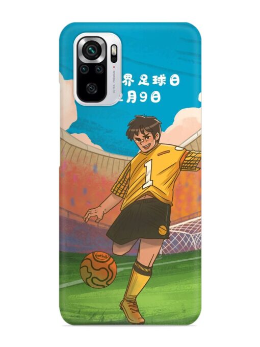 Soccer Kick Snap Case for Xiaomi Redmi Note 10S Zapvi