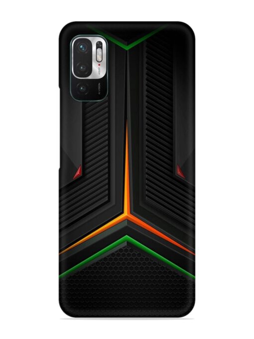 Orange Triangle Light Snap Case for Xiaomi Redmi Note 10T (5G) Zapvi