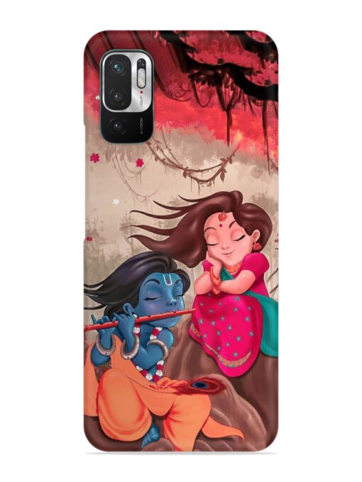 Radhe Krishna Water Art Snap Case for Xiaomi Redmi Note 10T (5G) Zapvi